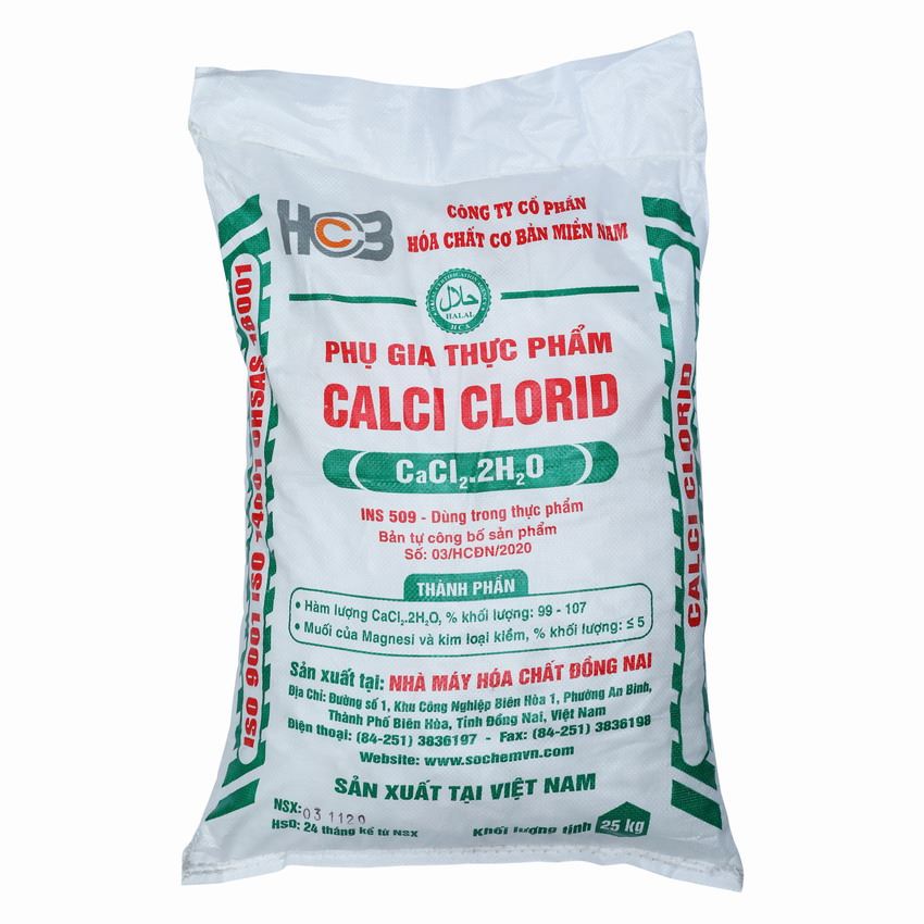 Calcium Chloride CaCl2 Food Additives HÓA CHẤT CƠ BẢN MIỀN NAM